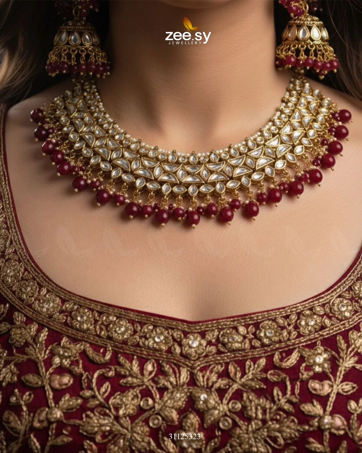 Gilded Perpetual Crystal Necklace Set